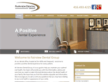 Tablet Screenshot of fairviewdental.ca